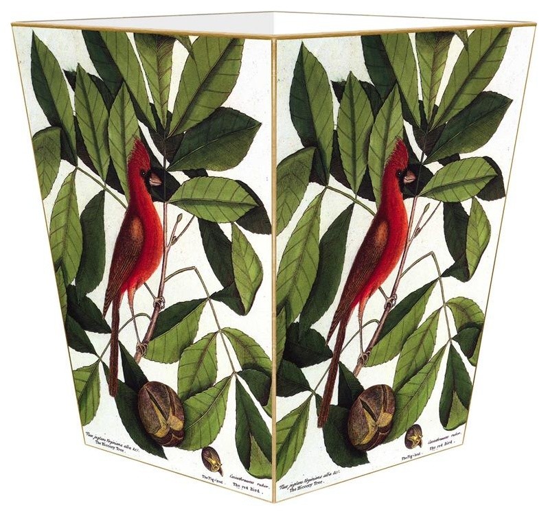 Cardinal Hickory Tree Wastepaper Basket