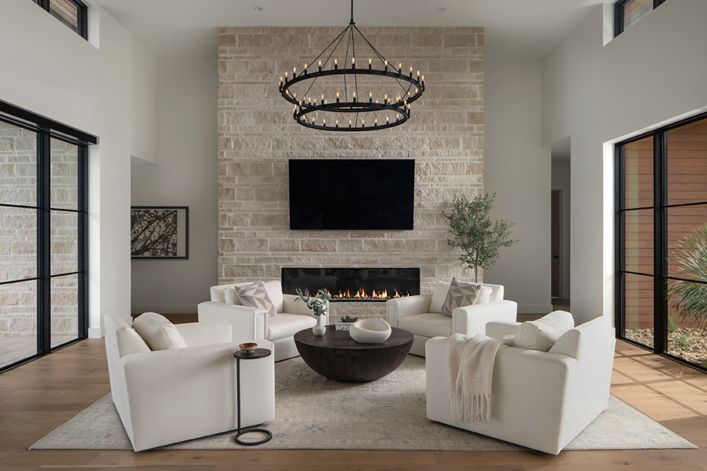 Hillside Hideaway Residence - Transitional - Living Room - Austin - by ...