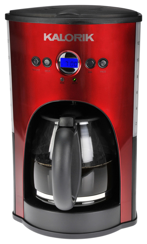 Programmable Coffeemaker, Red