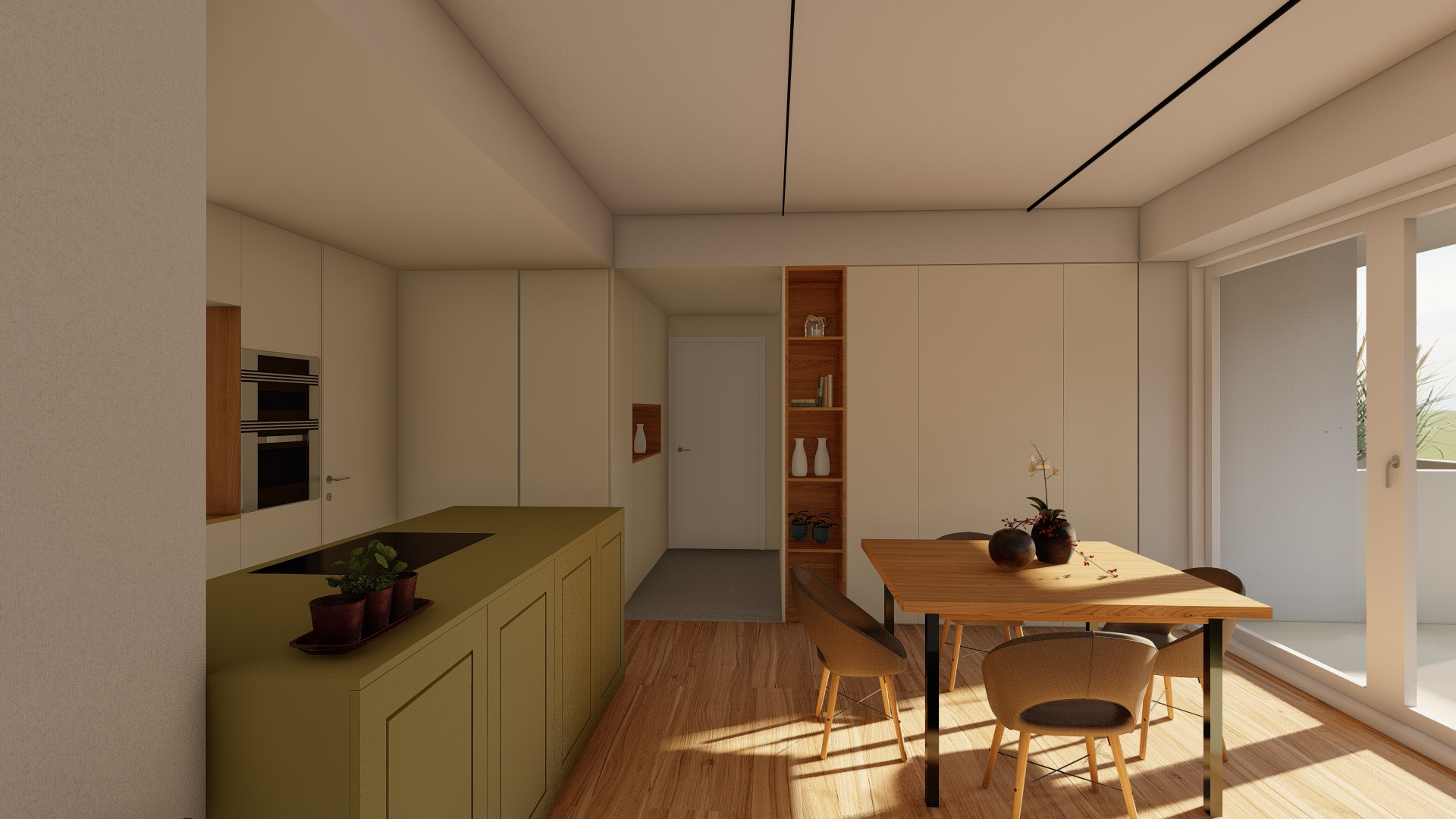 Geometrie e flessibilità domestica: un appartamento di 95 mq a Trento