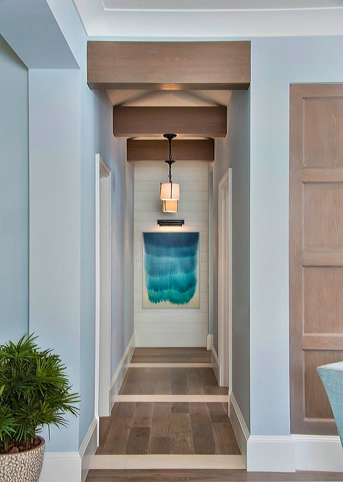 Design ideas for a transitional hallway in Miami.