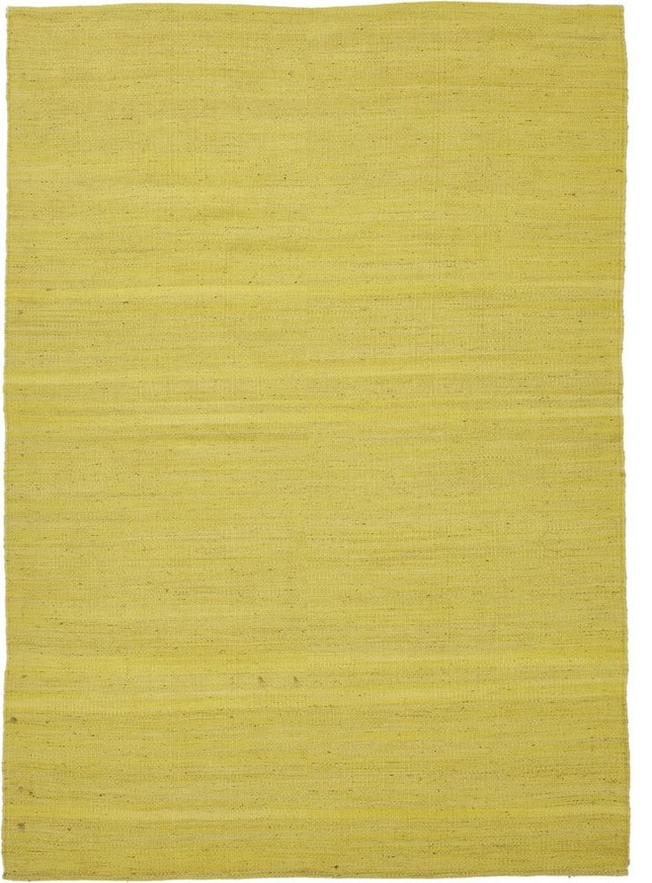 Solid/Striped Vista Area Rug, Rectangle, Lime Green-Lime Green, 3'6"x5'6"