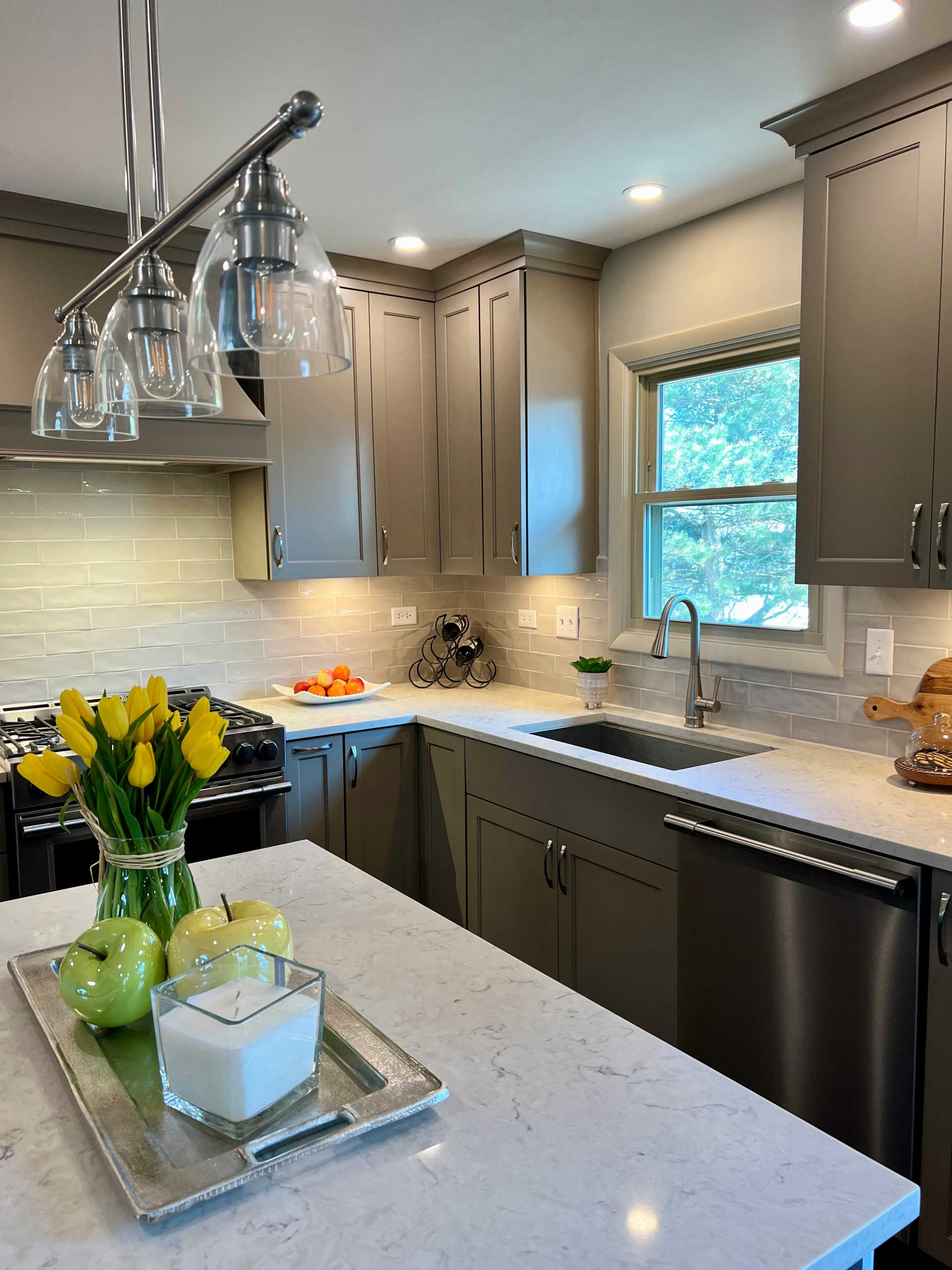 Warm Gray Traditional Kitchen