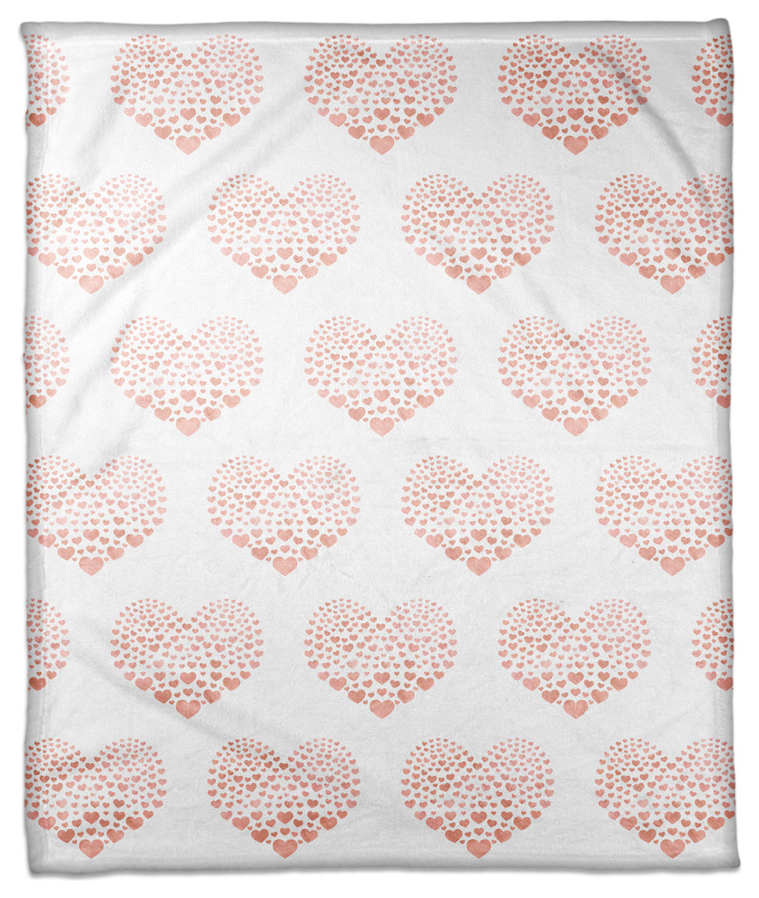 pink heart blanket