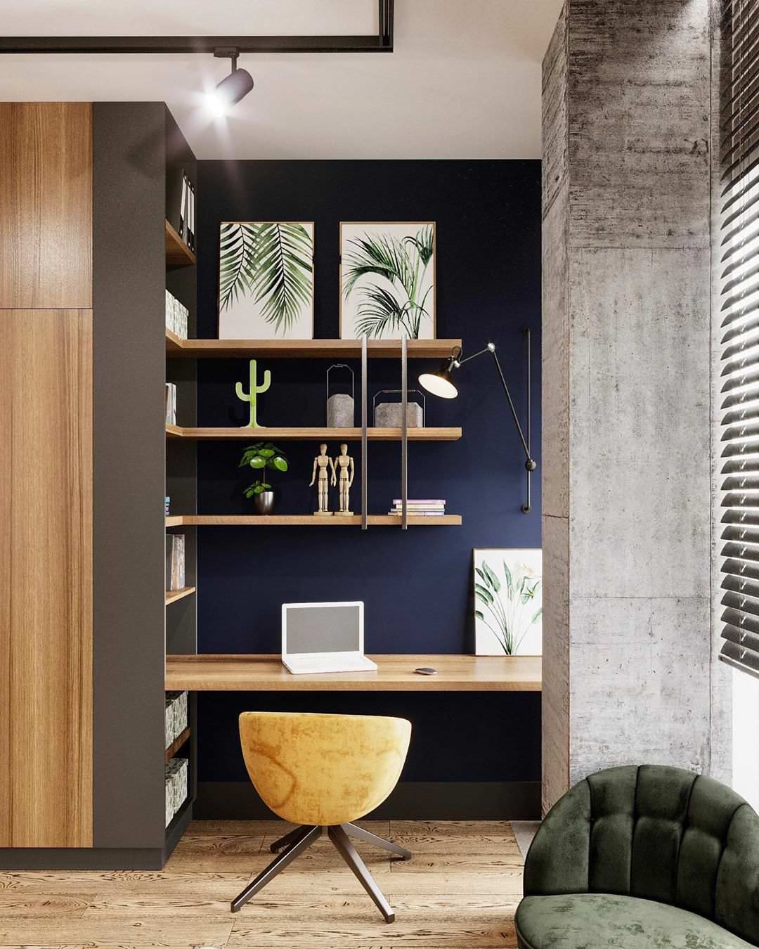 Дизайн-проект детской в стиле лофт в ЖК ‘Небесный’