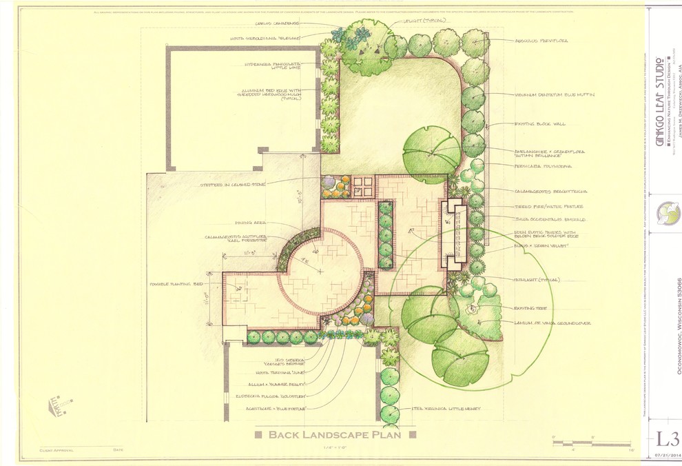 Craftsman Foursquare Landscape - Oconomowoc, WI