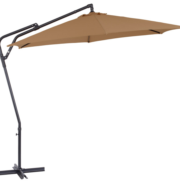 Solward 10ft Steel Frame UV Resistant Cantilever Tilting Umbrella