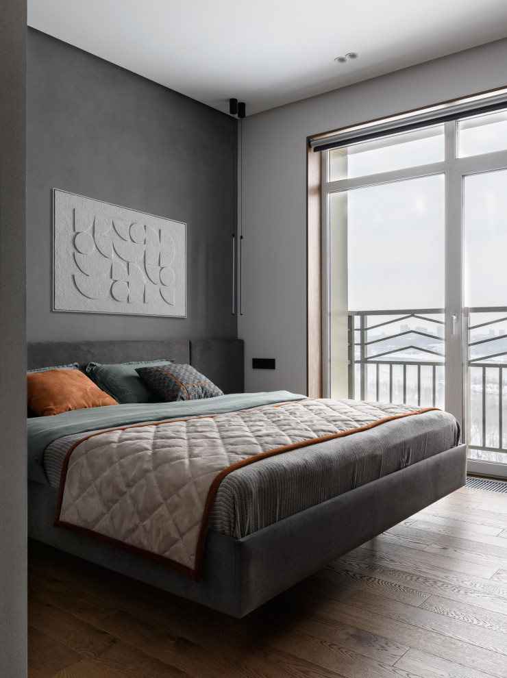 Брутальная трехкомнатная квартира 90 кв.м. с видом на реку