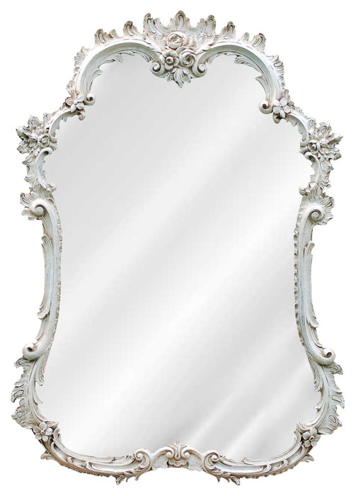 French Mirror, Old World White