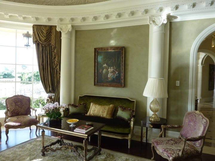 This is an example of a mediterranean family room in Los Angeles.