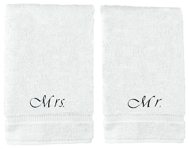 Hand Towels and Mrs Mr Wedding or Engagement Gift