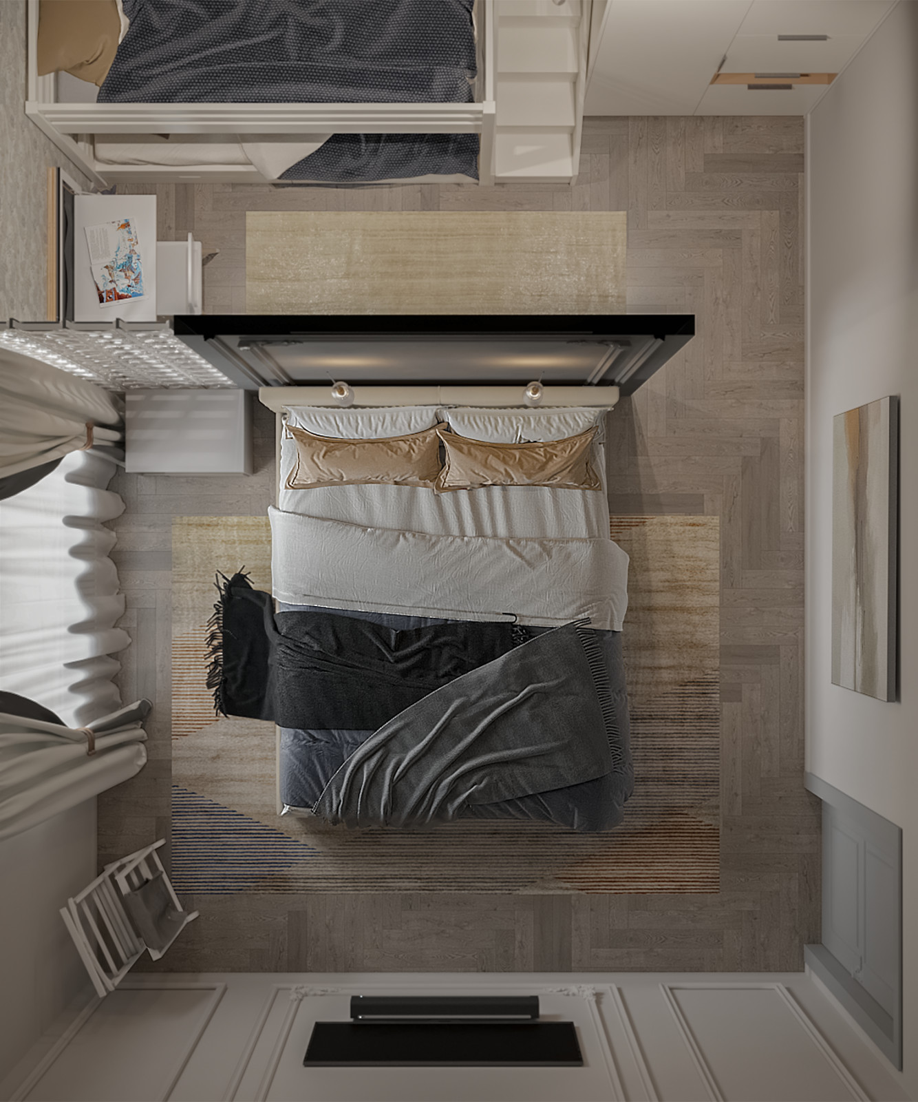 Гостевая спальня для проекта Тихая гавань