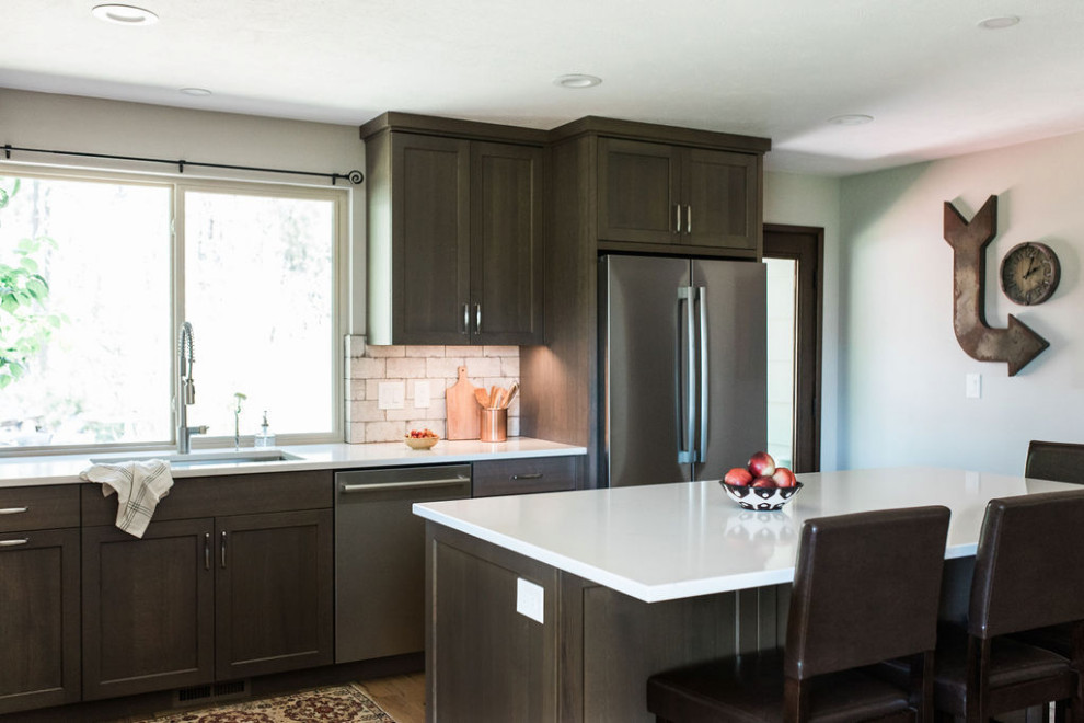 Mountain style kitchen photo in Seattle