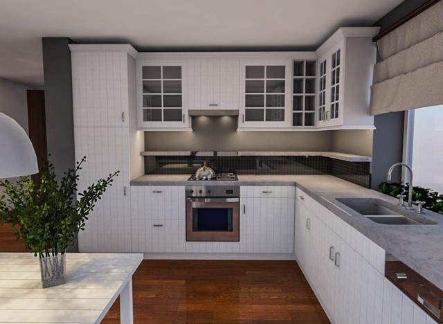Private House - Kitchen and Bathroom rustic-kitchen
