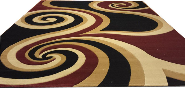 Red And Brown Rug â€“ Rugs Ideas - ... Red Brown Area Rugs. J723 8x10 Contemporary Modern Transitional Hand  Carved Black