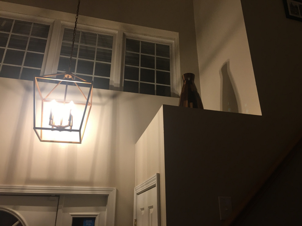 what to put on this ledge near stairs