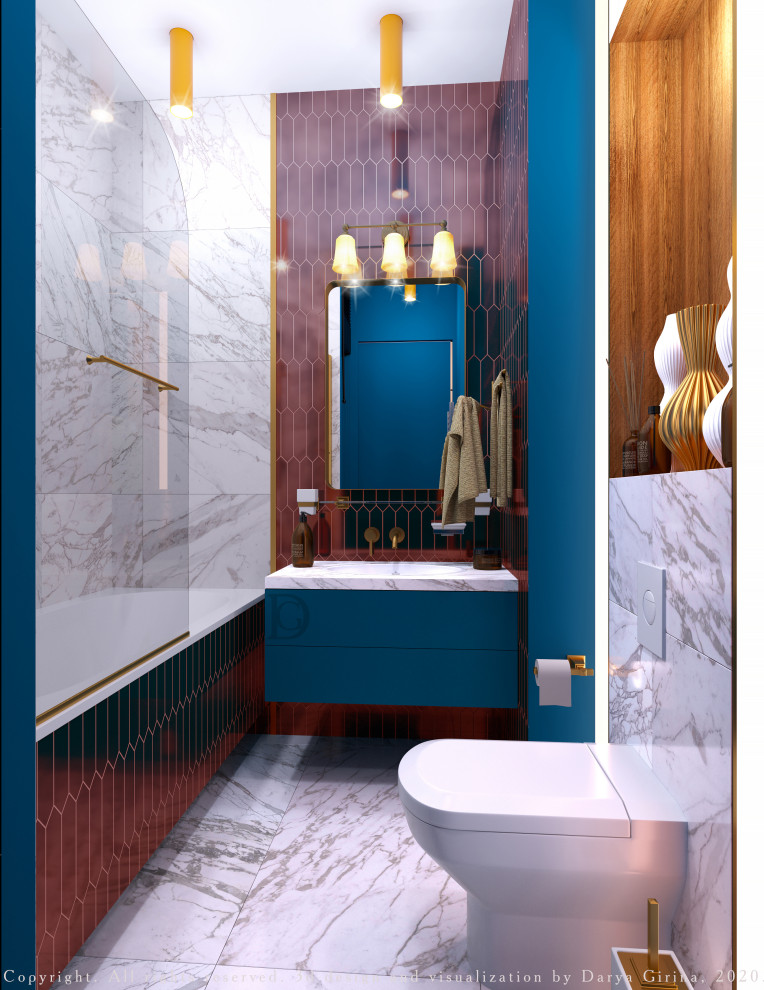 Interior design of a residential flat in The housing complex "Dynasty" at Moscow