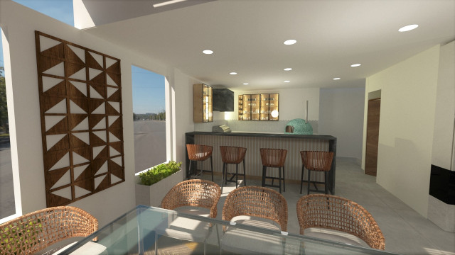 Proyecto - Terraza eclectic-deck