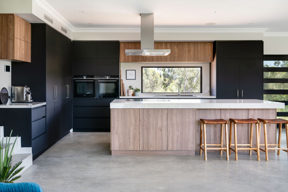 Zweizeilige, Große Moderne Küche in Perth