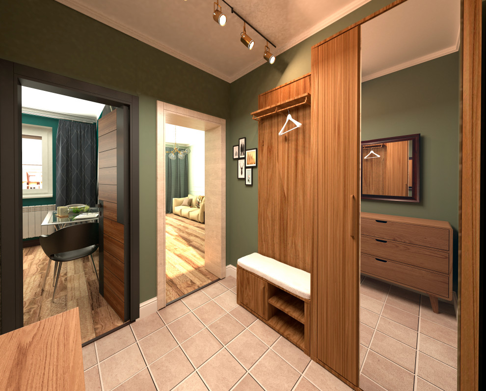 Однокомнатная квартира 34 кв.м. в трёх стилистических решениях.