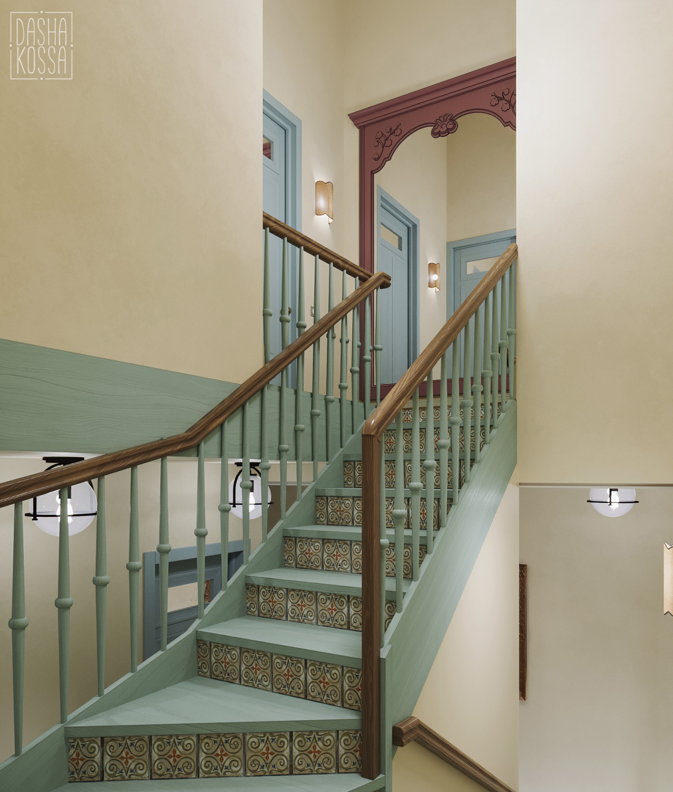 Fairy Countryside. Трехуровневая квартира для сказочной загородной жизни