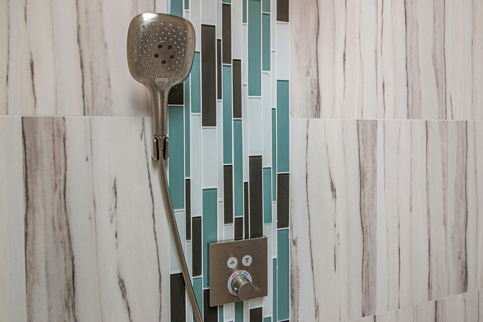 For the love of Turquoise Master bathroom remodel