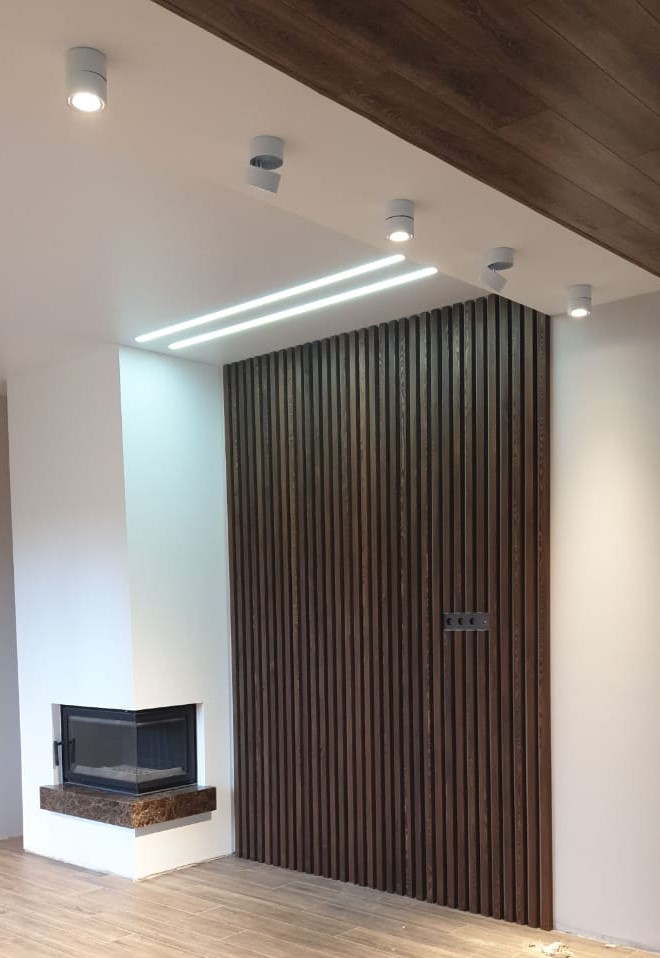 Рейки в интерьере