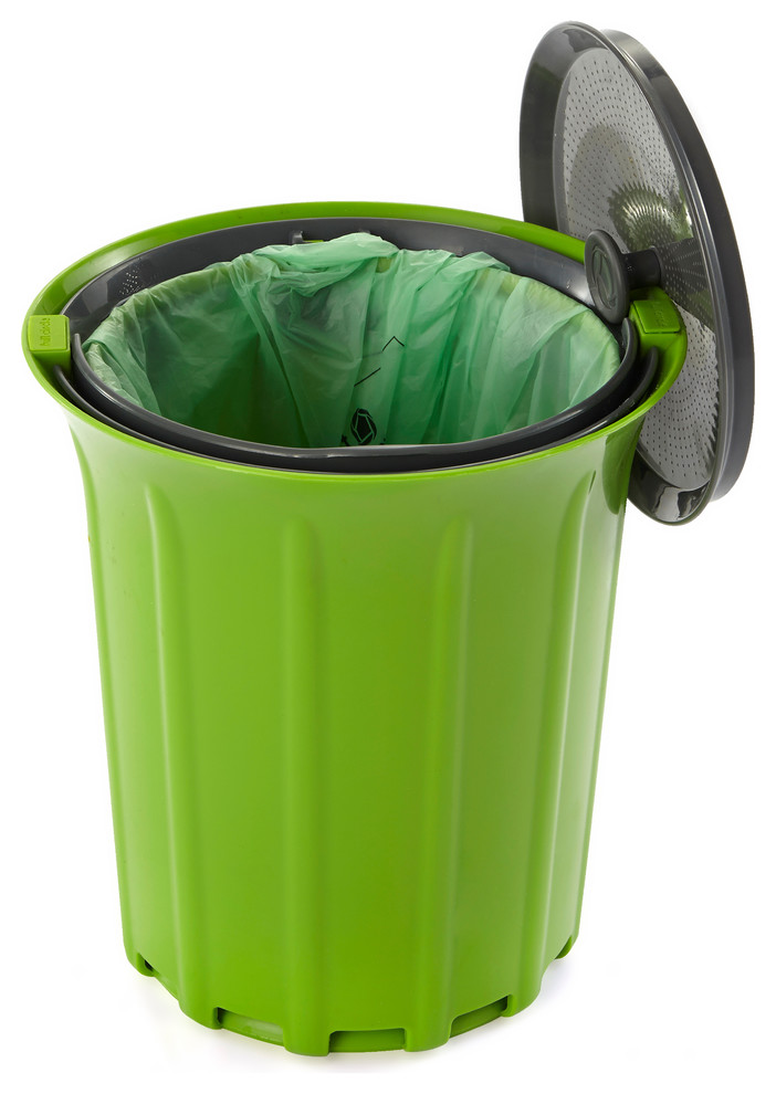 Breeze OdorFree Countertop Compost Collector, Green Slate