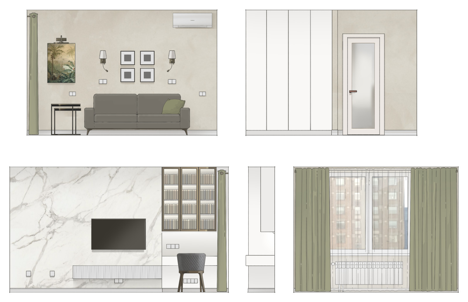 Квартира в стиле контемпорэри