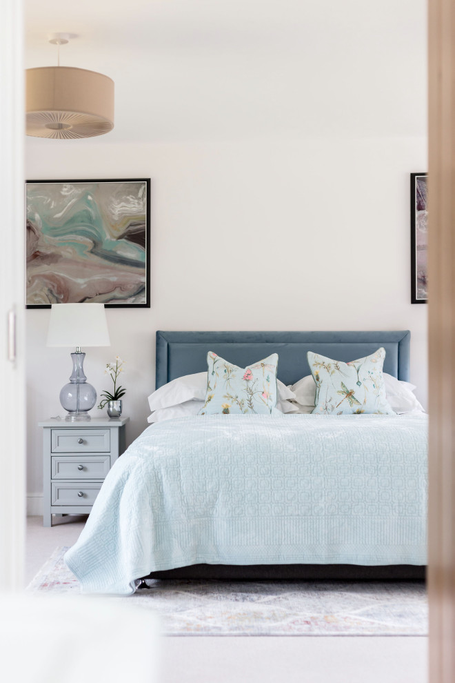 Design ideas for a traditional bedroom in Dorset.