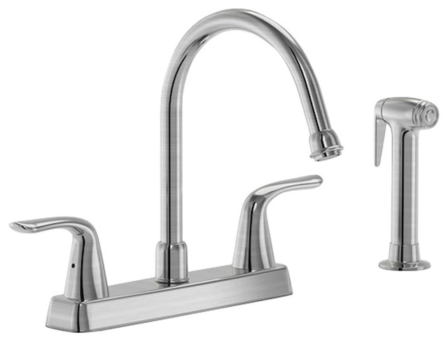 Parmir Four Hole Double Handle Kitchen Faucet Cover Plate Sprayer