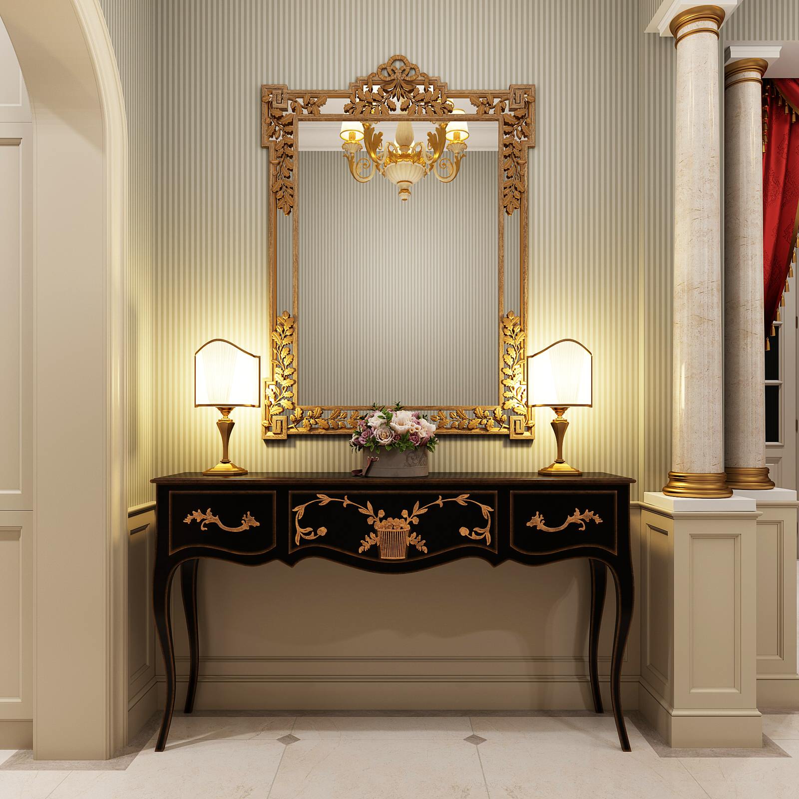 Прихожая в классическом стиле