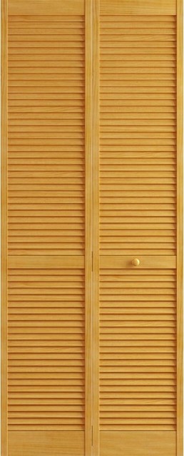 Stained Golden Oak Closet Door Bi Fold Kimberly Bay Louver Louver 80x30