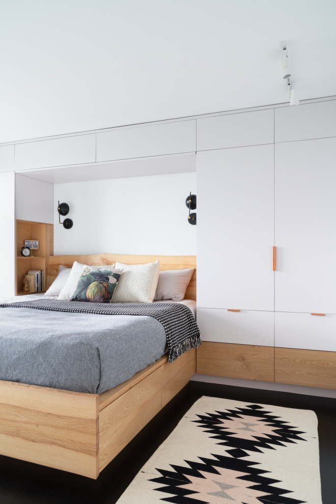 Contemporary bedroom in Boston.