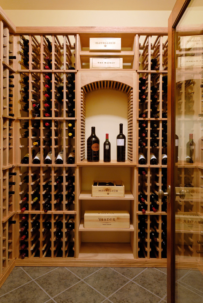 This is an example of a traditional wine cellar in DC Metro.