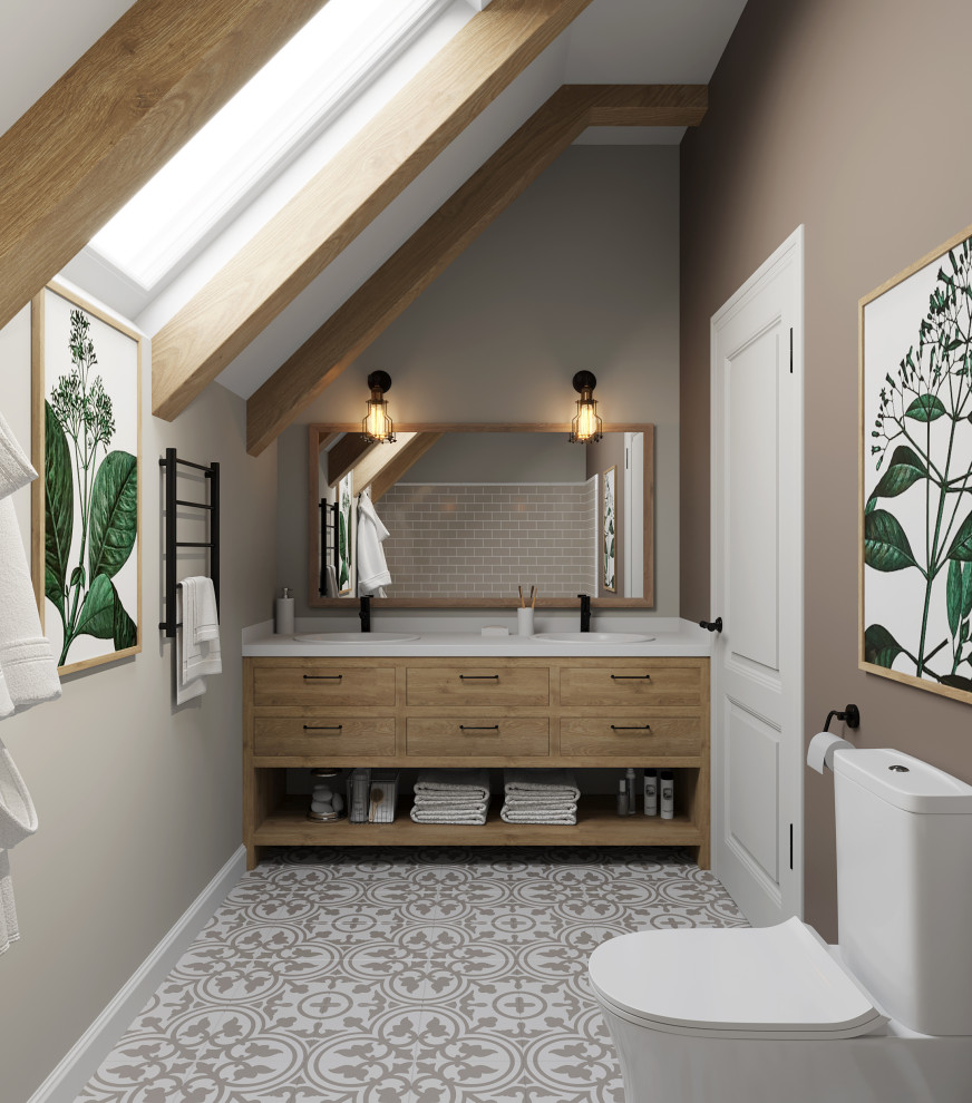 санузел гостевой. визуализация