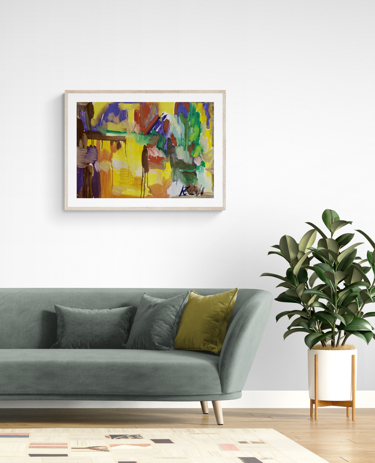 Картины для интерьера "Три дерева"