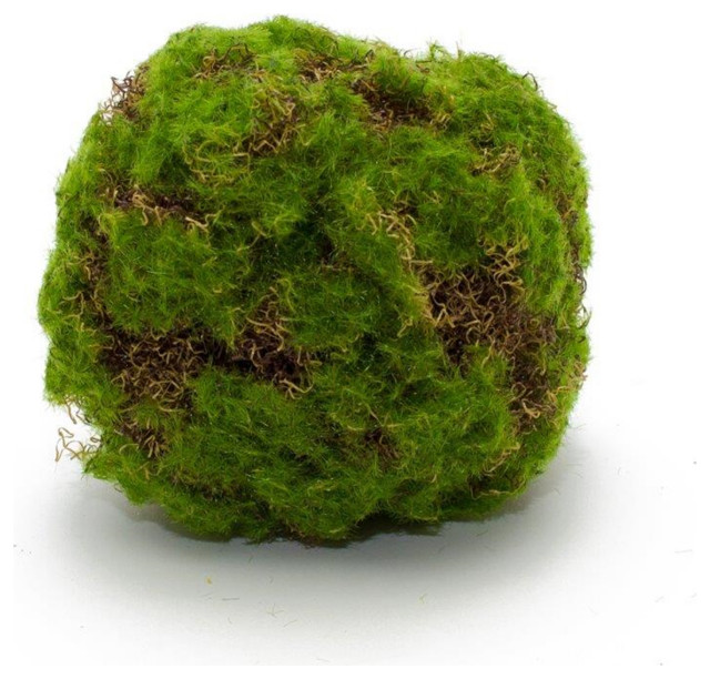 Moss Ball, Set of 4, 5.5"D Plastic