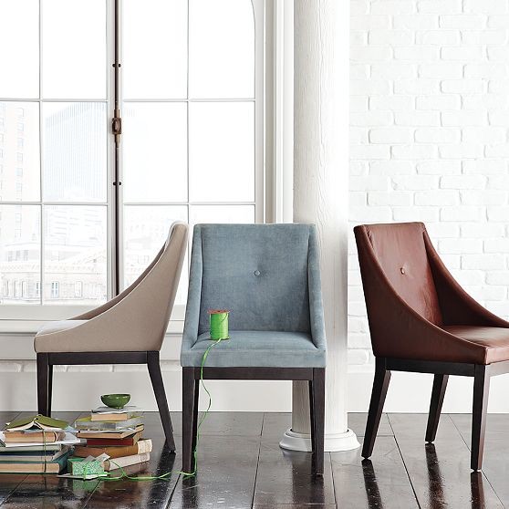 Curved Upholstered Chair | west elm