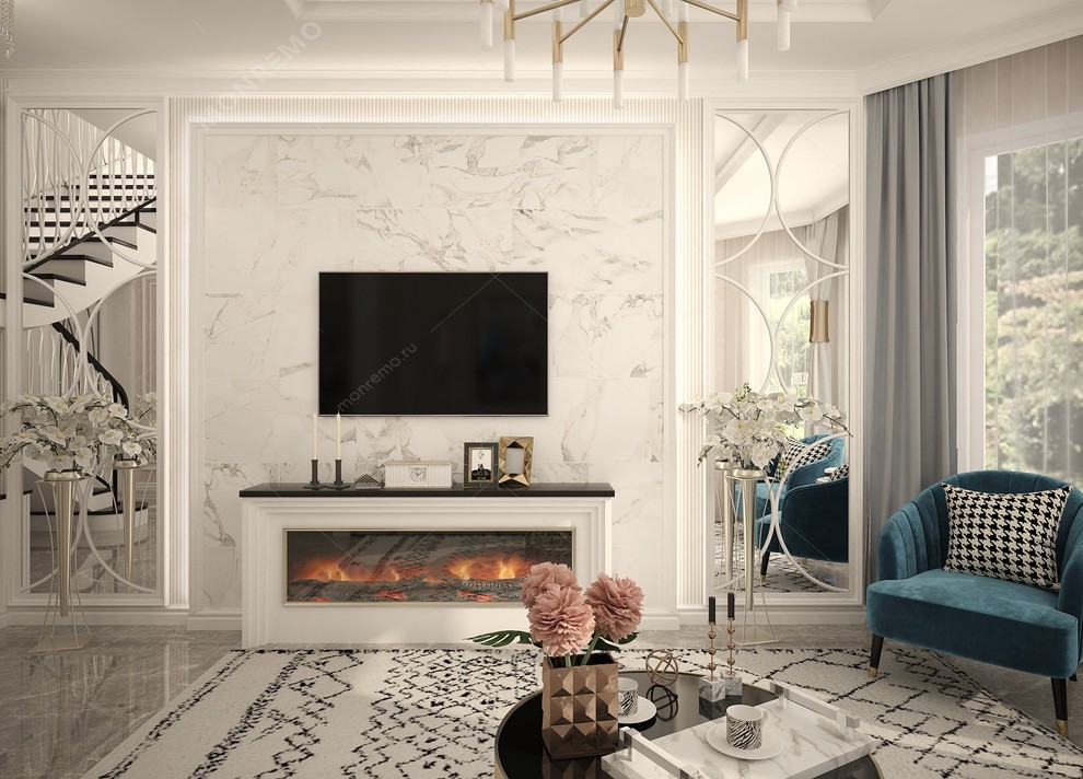 Гостиная дома в пригороде Краснодара