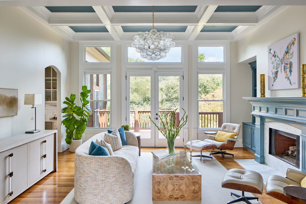 Living room - transitional living room idea in Atlanta