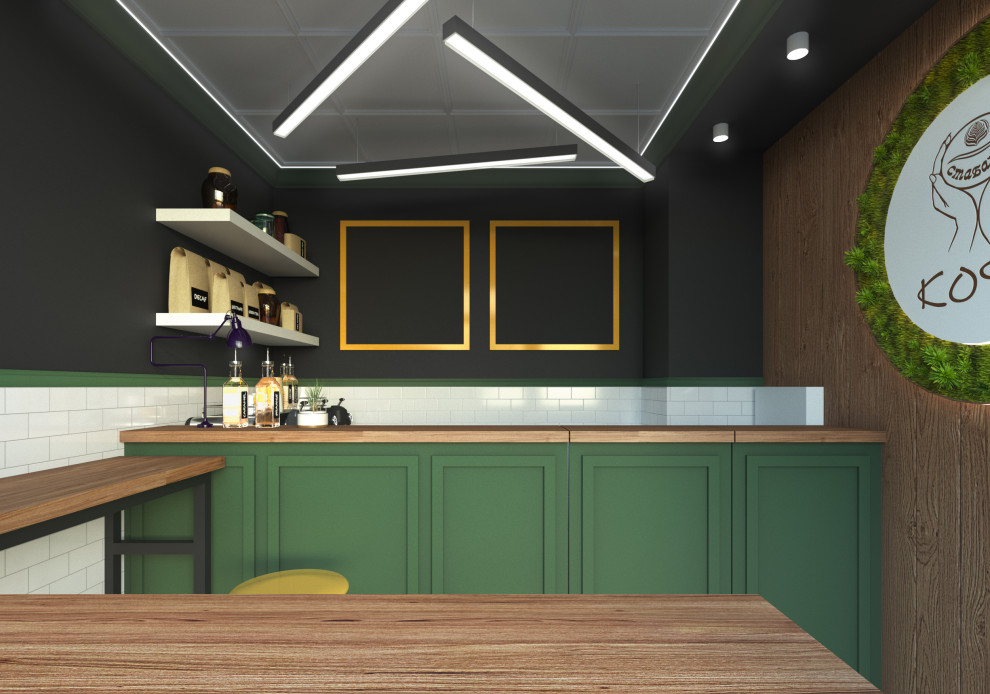 Дизайн-проект. Небольшая кофейня. Тула. 2017 г.