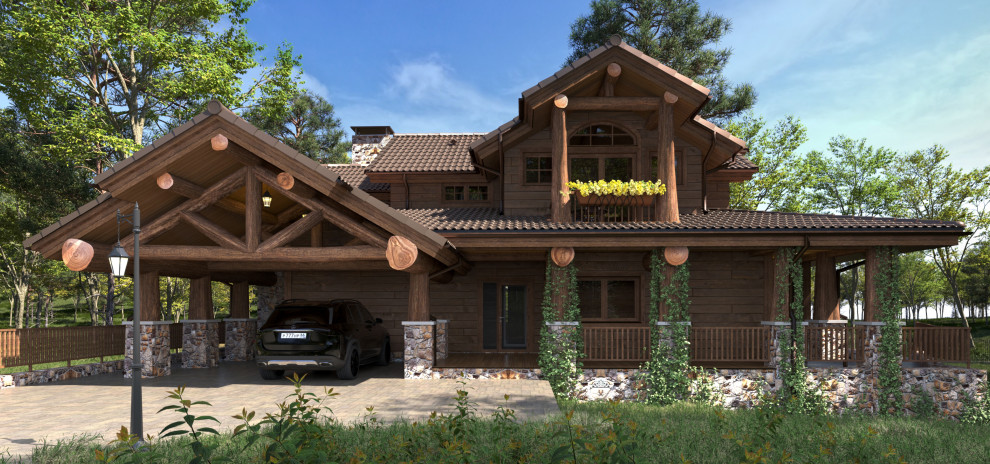 Частный дом в горном Американском стиле