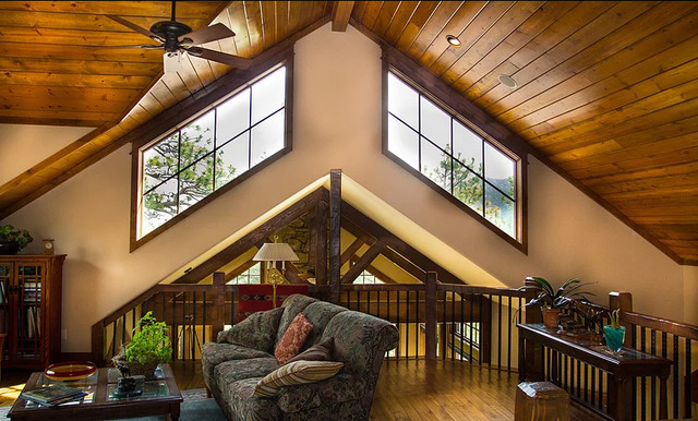 Kinley Built Homes rustico-sala-de-estar