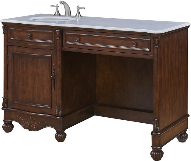 WINDSOR Vanity Sink Turned Bun Feet Oval Foot Single Medium Traditional Bathroom