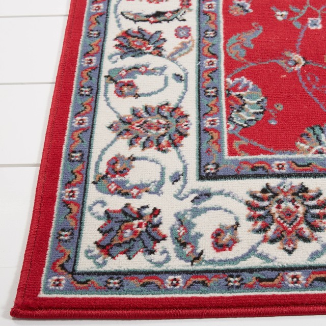 Ariana 3 Pcs 4 11 X 6 1 8 2 Blue Premium Area Rug Hd812 215 Red Ivory 5 2