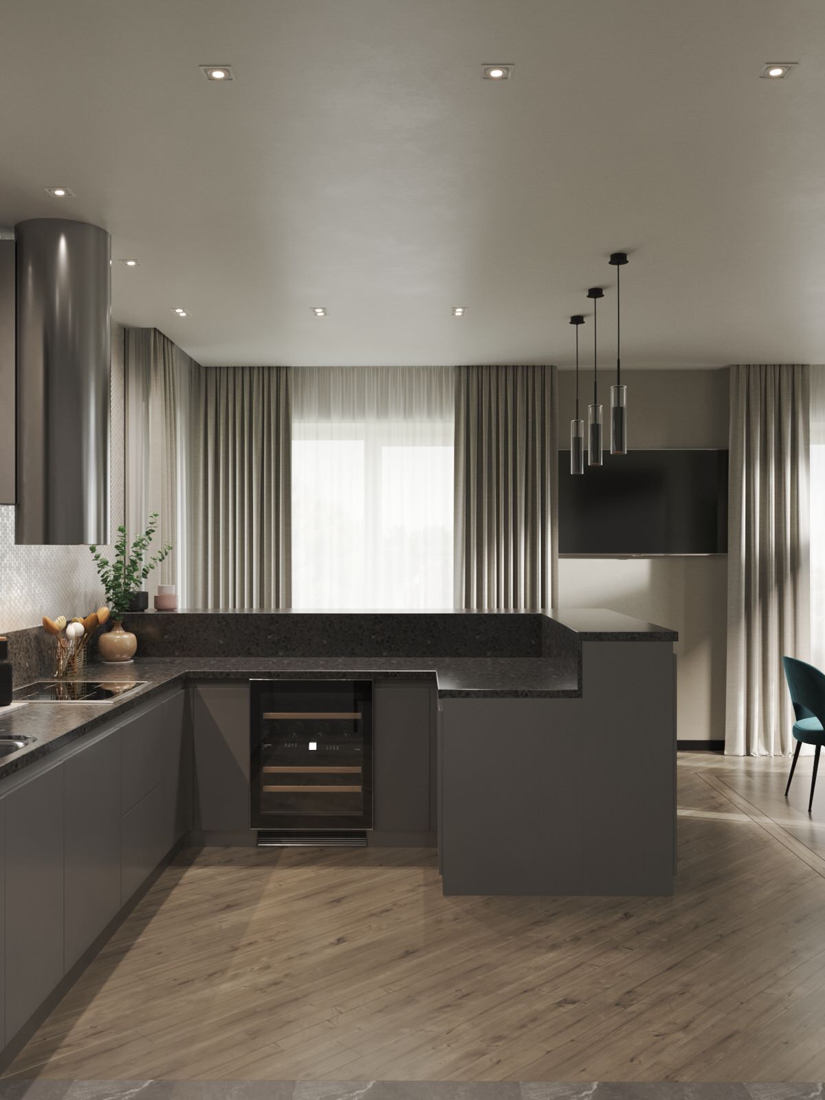 Коттедж 4 этажа