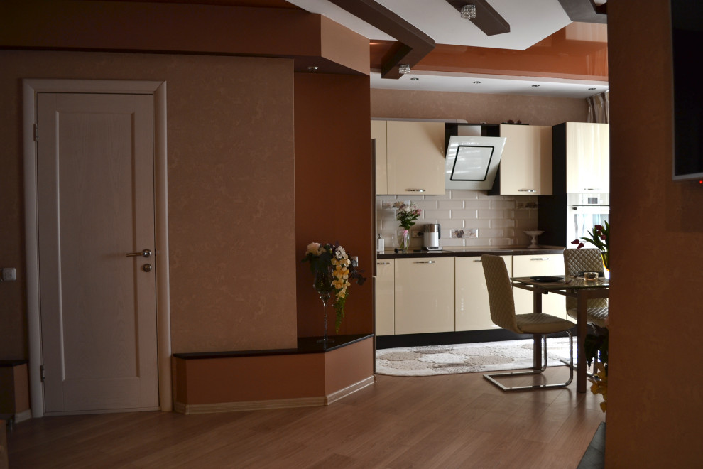 Теплые оттенки - гостиная