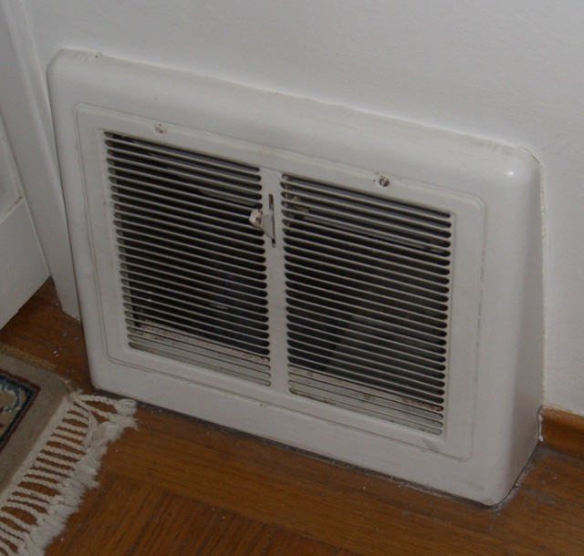 Cleaning metal heat registers? (baseboard type)