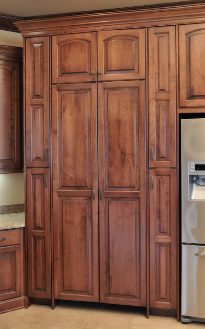 Birch cabinetry with cherry stain/finish. - Traditional - Kitchen ...